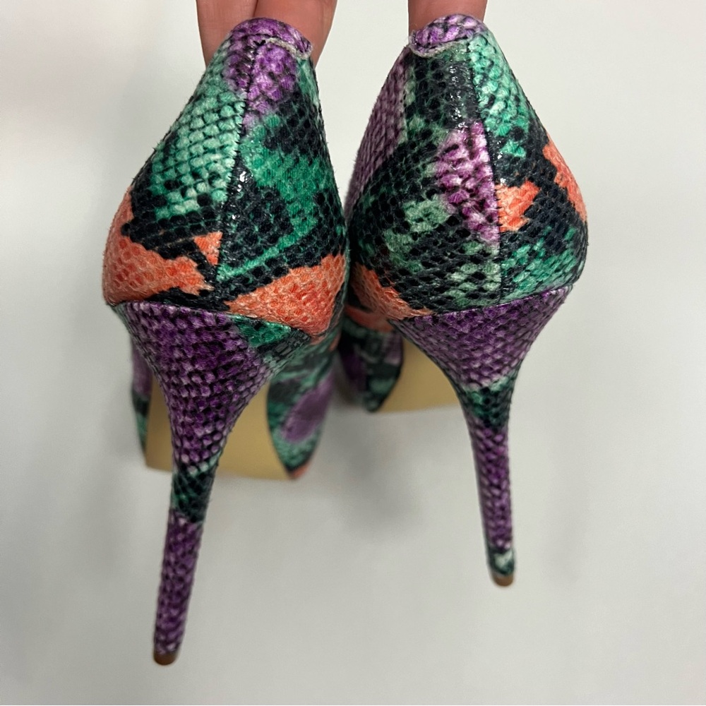 Steven Madden Nala Snake Print Platform Size 8.5 - image 6